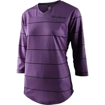 cyklistický dres Troy Lee Designs Mischief dámský dres dlouhý rukáv Pinstripe orchid vel. L