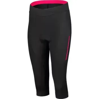 Cyklistika Etape Sara 2.0 dámské 3/4 kalhoty s vložkou černá/růžová vel. M