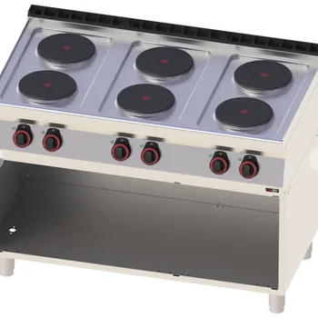 Sporák RM GASTRO Sporák elektrický SP 70/120 E BASIC 6 zón s podestavbou