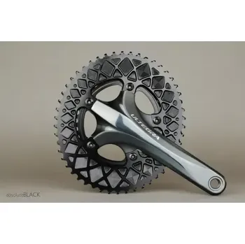 Převodník na kolo Absolute Black OVAL Road 2X 110/5 BCD převodník 52 zubů