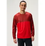 Endura Singletrack Core Printed Tee pánský dres dlouhý rukáv Flame Red vel. XL