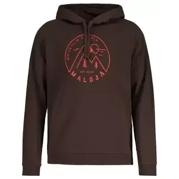 Pánská mikina Maloja SoffrancoM. mikina Chocolate vel. XXL