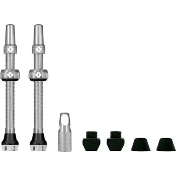 ventilky Muc-Off Tubeless Presta Valve KIT V2 bezdušový ventilek 2 ks stříbrná 60 mm