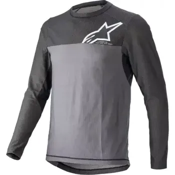 cyklistický dres Alpinestars ALPS 8.0 L/S pánský dres dlouhý rukáv Anthracit Tangerine vel. M