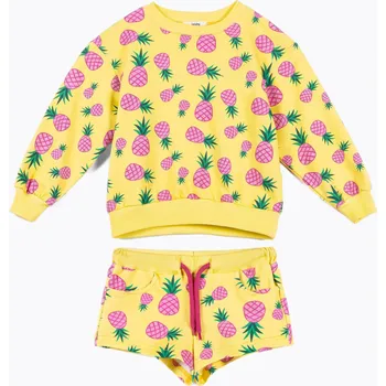 Kojenecká souprava Dětský komplet KID STORY Mikina a Kraťasy sweet pineapple