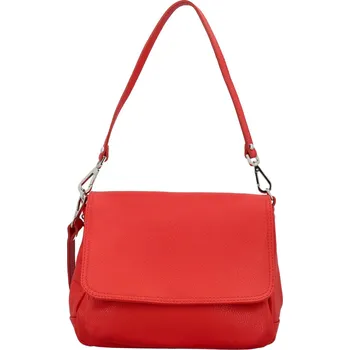 Stylová dámská kožená crossbody kabelka Keolla, červená