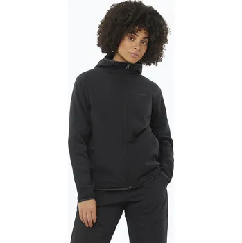 Dámská mikina Dámská trekingová bunda Salomon Outline Hyb Warm Hd deep black