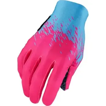 Cyklistické rukavice Supacaz SupaG dlouhé rukavice Neon Blue/Neon Pink vel. XL