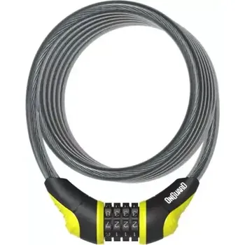 Zámek na kolo OnGuard zámek spirála 1800x10 mm kódový žlutý