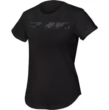 Dámské tričko Endura One Clan Organic Tee Camo dámské triko Black vel. L