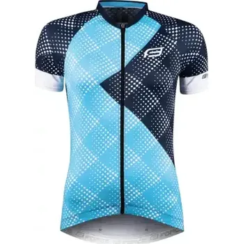 cyklistický dres Force Vision dámský dres krátký rukáv modrá vel. XL