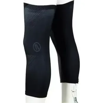 Cyklistické oblečení Crussis návleky na kolena černá/žlutá vel. L/XL