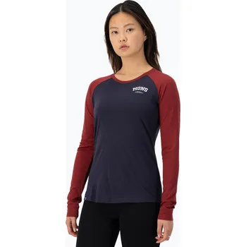 Dámské tričko Dámské termo tričko longsleeve Mons Royale Icon Raglan cherry/ 9 iron