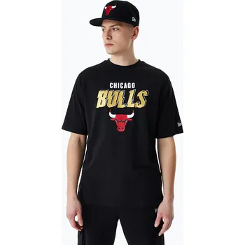 Pánské tričko New Era Team Script OS Tee Chicago Bulls black