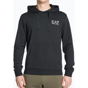 Pánská mikina Pánská mikina EA7 Emporio Armani Train Logo Series Hoodie Extended Logo Coft night blue/white logo