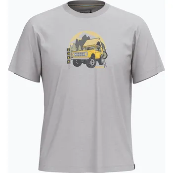 Pánské oblečení Trekové tričko Smartwool Long Weekend Graphic Tee light gray heather