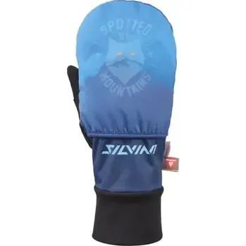 Cyklistické rukavice Silvini Montignoso primaloft rukavice Blue/Orange vel. S