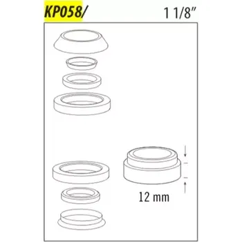 Hlavové složení Cannondale KP058 hlavové složení z Headshock na 1 1/8 sloupek