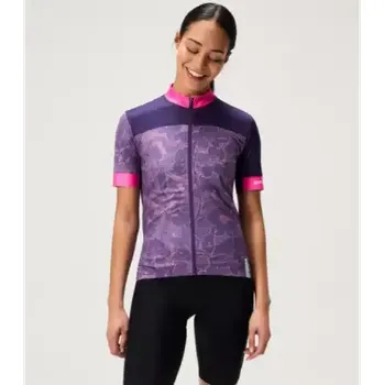 cyklistický dres Endura FS260 Floral dámský dres krátký rukáv Bramble vel. S