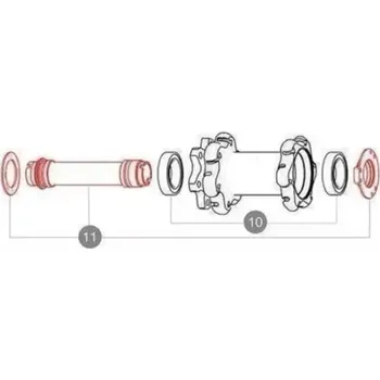 Náboj kola Mavic Road Disc vnitřní osa 9/12/15 mm 6 bolt - V2252301