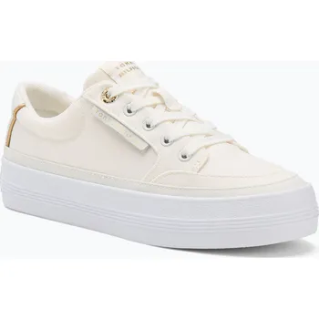 Dámská obuv Dámské tenisky Tommy Hilfiger Essential Vulc Textile YBL ecru