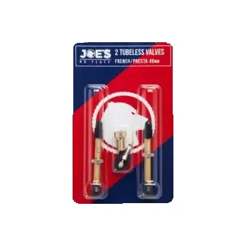Duše na kolo JOE´S - bezvzdušové ventilky 2x Tubeless French/Presta 48 mm