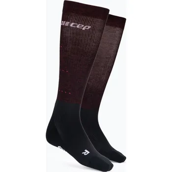 Pánské kompresní ponožky CEP Infrared Recovery black/red