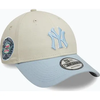 Módní doplněk Kšiltovka New Era WS Patch 9Forty New York Yankees light beige