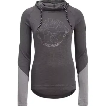 Dámské tričko Silvini Merate dámské triko dlouhý rukáv Charcoal/Cloud vel. XS