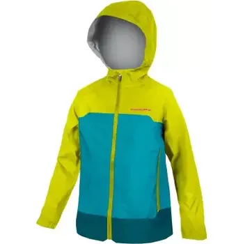 Cyklistická bunda Endura MT500 Waterproof dětská bunda Lime Green vel. 9-10