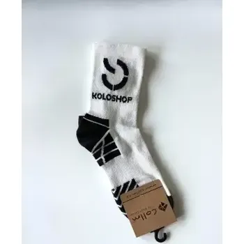 Pánské ponožky Koloshop teamové ponožky 2024 bílá/černá vel. S/M