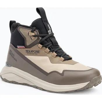 Pánská treková obuv Pánské trekové boty Jack Wolfskin Dromoventure Wt Texapore Mid cold coffe