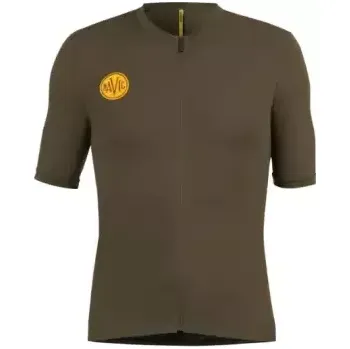 cyklistický dres Mavic Heritage pánský dres krátký rukáv Army Green vel. M