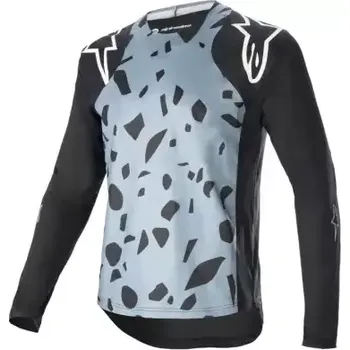 cyklistický dres Alpinestars Techstar Envision pánský dres dlouhý rukáv Ash Blue vel. XL
