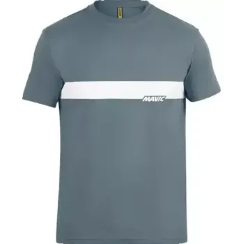 Pánské tričko Mavic Corporate Stripe pánské triko krátký rukáv Orion Blue/Off White vel. XL