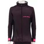 Crussis dámská mikina s kapucí černá/růžová vel. XS