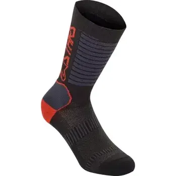 Pánské ponožky Alpinestars Paragon Lite ponožky Black/Bright Red vel. S (35-38)