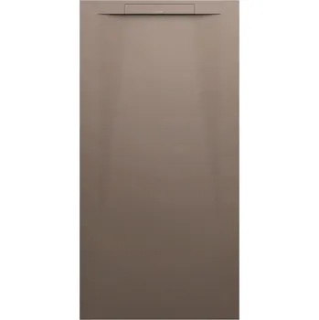 Sprchová vanička Laufen Pro - vanička obdélníková 160x80 s lineárním odtokem na kratší straně, Marbond caffé matná se strukturou H2101841290001