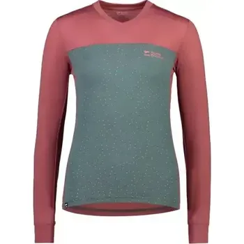 cyklistický dres Mons Royale Redwood Enduro VLS dámský dres dlouhý rukáv terracotta / terrazzo vel. L