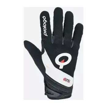 Cyklistické rukavice Prologo Enduro CPC dlouhé cyklistické rukavice white/black logo vel. S