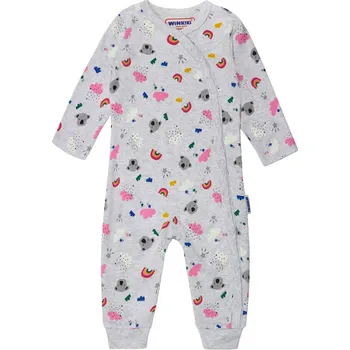 Kojenecký overal - WINKIKI WNB 92696, šedý melír Barva: Šedá, Velikost: 62