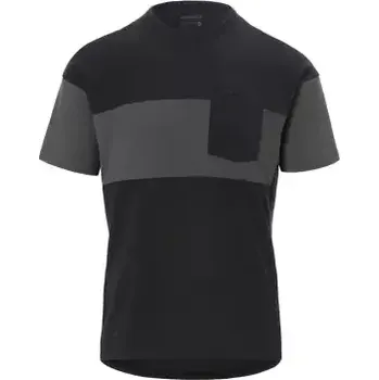 cyklistický dres Giro Ride pánský dres krátký rukáv Black/Charcoal vel. S