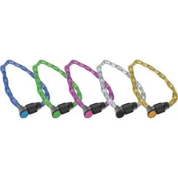 Zámek na kolo OnGuard Lightweight Combo 8198 řetězový číselný zámek 800x4 mm červená