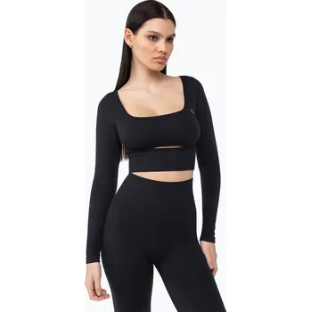 Dámské tričko Longsleeve Carpatree Dopamine Buzz Seamless obsidian black