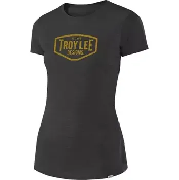 Dámské tričko Troy Lee Designs Women Motor Oil Tee dámské tričko krátký rukáv Asphalt vel. L