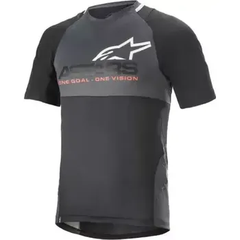 cyklistický dres Alpinestars Drop 8.0 dres krátký rukáv black/coral vel. XL