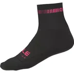 Alé Logo Q-Skin ponožky Black/Fluo Pink vel. S