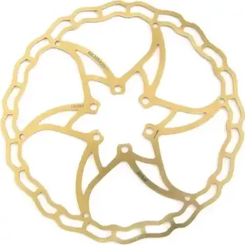 Brzdový kotouč Quaxar Iris Superlight brzdový kotouč 180 mm Ti zlatá