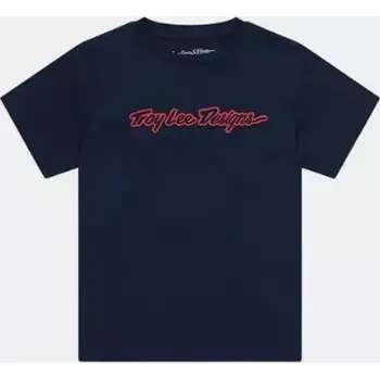 Troy Lee Designs Signature dětské triko krátký rukáv Navy vel. L