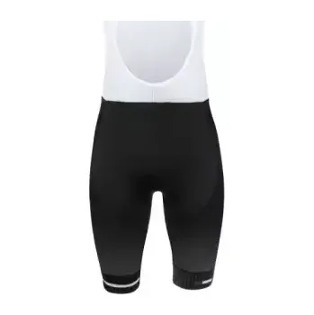 Cyklistické kalhoty Force Dash pánské kraťasy s laclem a vložkou černá/šedá vel. S